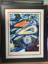 Signed Framed "Look But Don't Touch" Harley-Davidson Print By Scott Jacobs