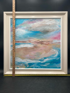 Original Angela Wakefield Impressionist Absract Seascape Painting W/ CoA