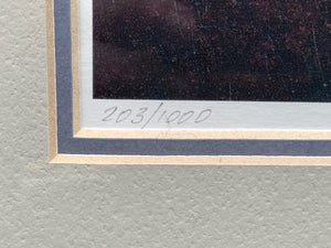 David Knowlton Signed Limited Edition "December Sunset" Print