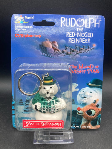 1999 CVS Playing Mantis The Island Of Misfit Toys Sam The Snowman Keychain