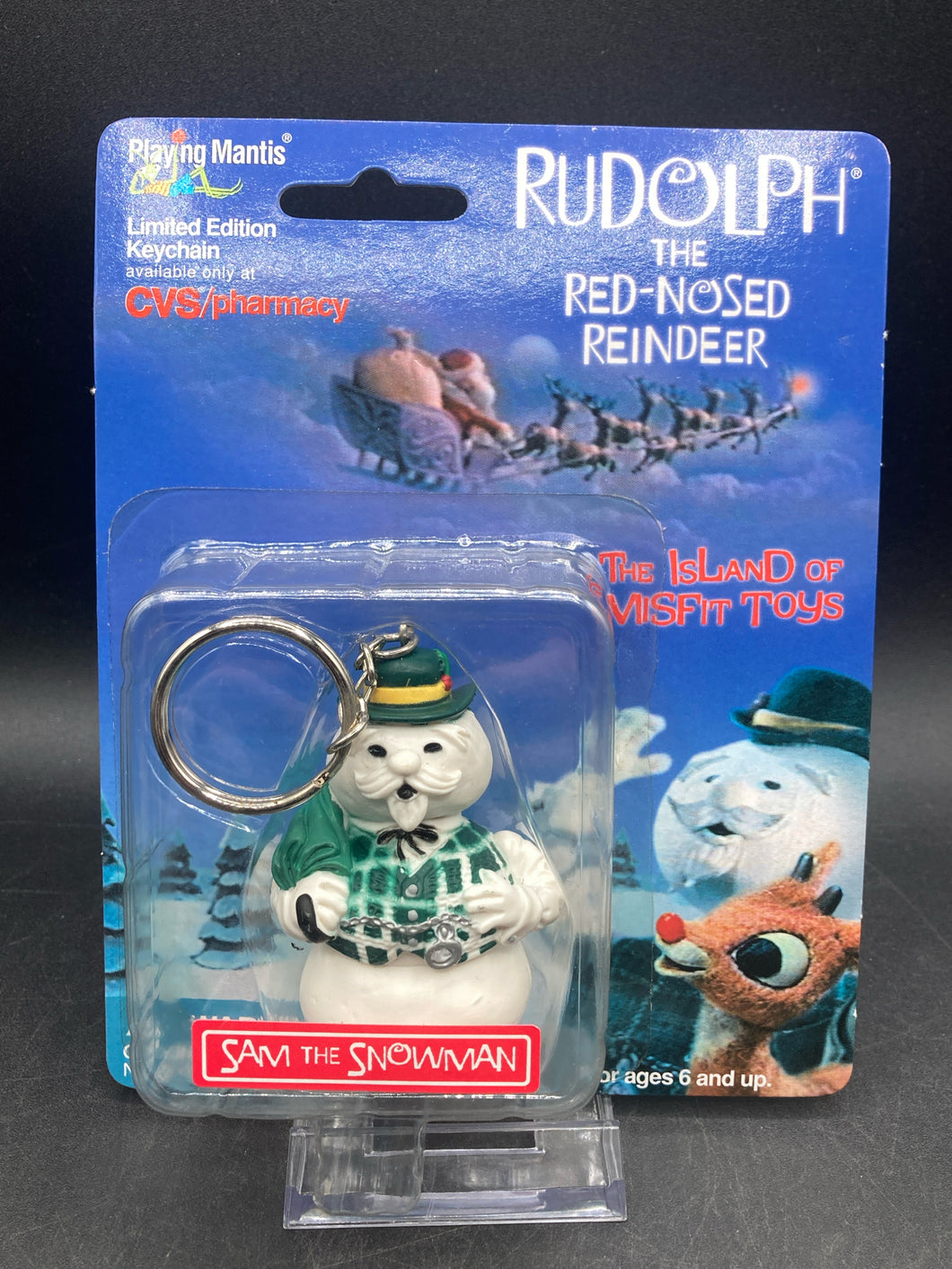 1999 CVS Playing Mantis The Island Of Misfit Toys Sam The Snowman Keychain