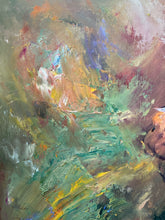 H. Arlene Signed Flower Girl Oil Painting