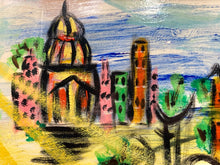 Original Crupi Jr. Signed Abstract Street Scene Oil Painting - view 3