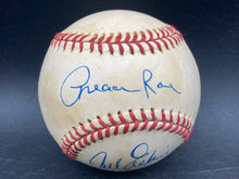 Carl Ersikne and Preacher Roe Signed Baseball