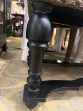 Upholstered Black Bench
