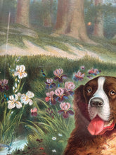 Antique "Fast Asleep" St Bernard Photogravue McLaughlin Bros Chromolithograph