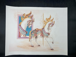 Suzy Leeja Carrington Signed "Illion's Peek-A-Boo Magic" Print