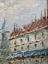 Artist Signed Parisian Street Scene Impasto Oil Painting