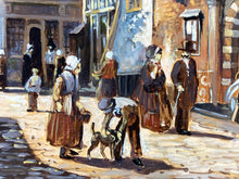 Marius J.H. Jansen Original "Seeing Of Haarlem In Holland" Oil Painting w/CoA