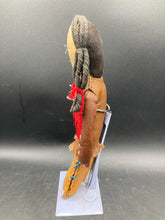 Antique Native American 11" Leather & Buckskin Doll