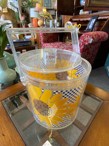 6pc Plastic Sunflower Bar Patio Set
