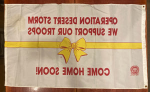 Amvets Operation Desert Storm "Come Home Soon!" 36" x 60" Banner Flag