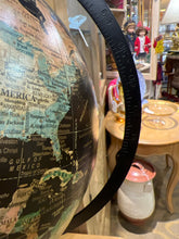 Black Terrestrial World Globe on Decorative Stand