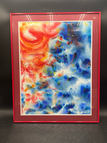 Original Harry Messersmith Signed Abstarct Watercolor Painting