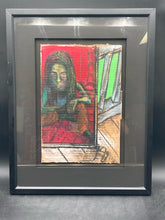 Original Artist Signed Outsider Art Painting, Framed