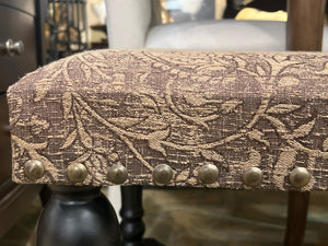 Upholstered Black Bench