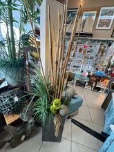 Floor Plant With Bamboo