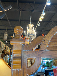 Wood Dresser With Mirror