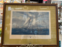 Signed Yacht Americana Framed Print