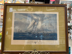 Signed Yacht Americana Framed Print