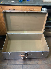 Antique Riveted Aluminum Aviator's Steamer Trunk