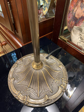 Tall Silver Metal Vanity Lamp