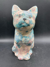 Vintage Decoupage Cat Figure