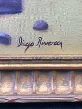 Original Signed Oil Painting Attributed To Diego Rivera, Framed