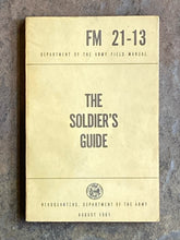 1961 US Army Soldier's Gudie FM 21-13