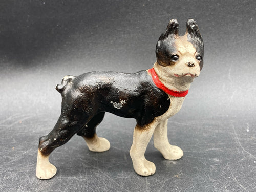 Hubley Cast Iron Boston Terrier Dog Paperweight