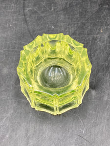 Vintage Vaseline Glass Salt Cellar