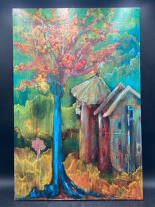 Original Rainey Dimmitt Signed Landscape Oil Painting