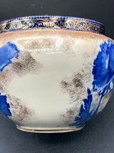 Antique Thomas Rathbone & Co Victor Blue Floral Vase