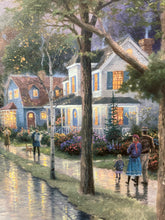 Thomas Kinkade 25.5x34" "Hometown Mornings" S/N Edition Framed Canvas