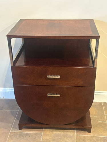 Hickory White 'Gramercy' Art Deco Style Modern 2 Drawer Bar Server Console