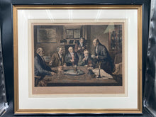 Antique James Dobie & Walter Dendy Sadler "Our Club" Colored Etching