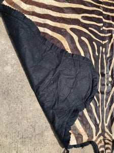 Authentic Namibian Hartmann's Mountain Zebra Hide Rug 74" x 116"