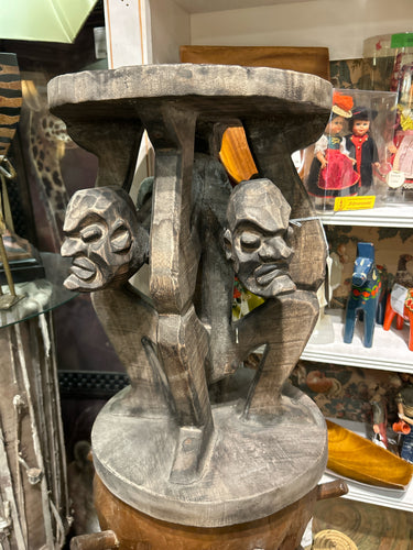 Hand Carved African Wood Table