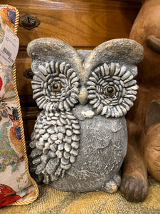 Resin Owl with Large "Stone" Eyes
