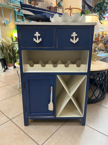 Blue and White Nautical Bar