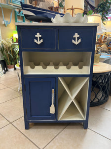 Blue and White Nautical Bar