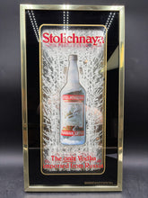 Vintage Mirrored Stolichnaya Vodka Bar Sign