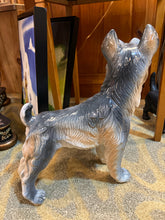 Large Italian Ceramic Grey Schnauzer (several small chips)