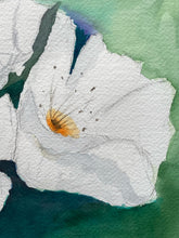 Artist Signed Original Hibiscus Flower Watercolor Painting