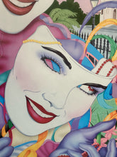 Michael Hunt Signed Andrea Mistretti Mardi Gras 1991 Poster, Framed