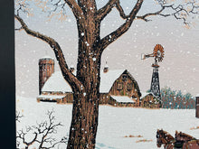 Original C. Carson Signed "Amish Winter Landscape" Oil Painting - view 6
