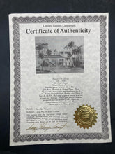 Suzy Leeja Carrington Signed "Grand Ole Lady" Ormond Hotel Lithograph w/CoA