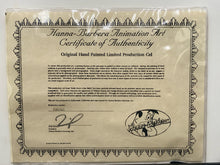 Hanna, Barbera & Iwao Takamoto Signed The Flintstones Production Cel W/ COA