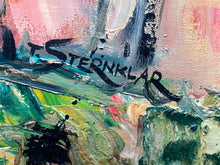 Original Tea Weintraub Sternklar Signed Oil Painting, Framed