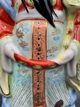 Chinese Republic Period Porcelain General Kwan Figure